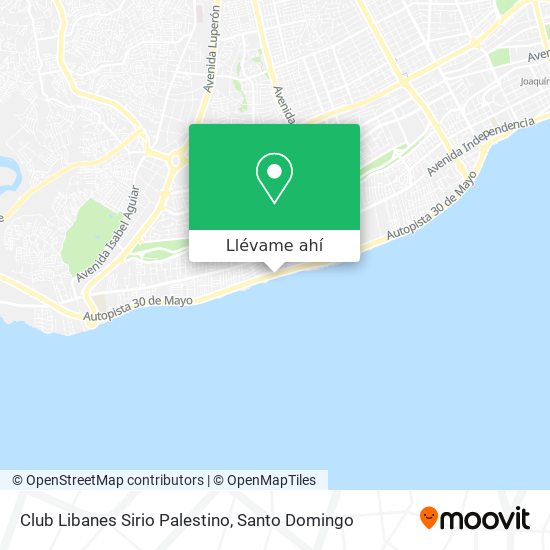 Mapa de Club Libanes Sirio Palestino