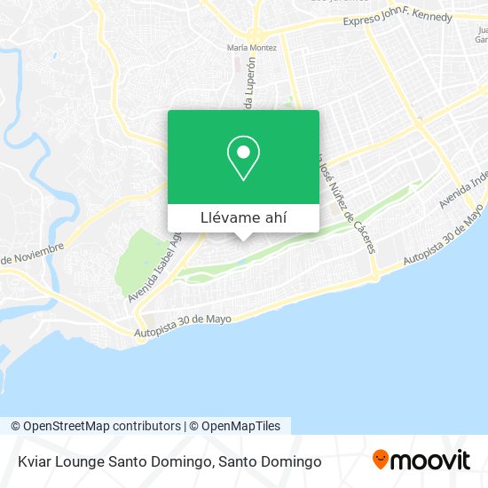 Mapa de Kviar Lounge Santo Domingo