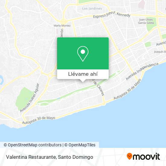 Mapa de Valentina Restaurante