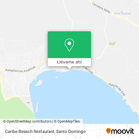 Mapa de Caribe Beasch Restaurant