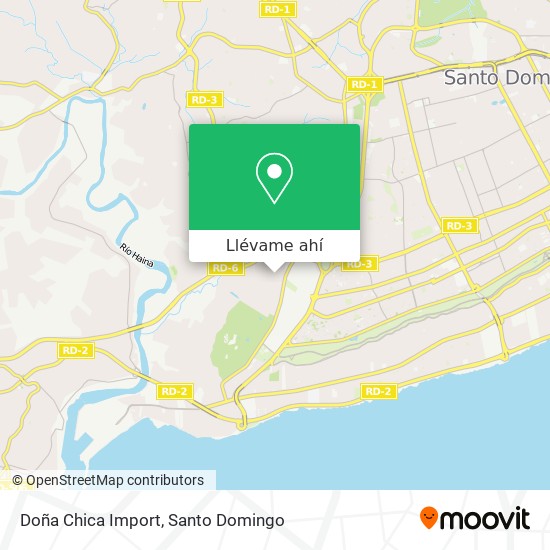 Mapa de Doña Chica Import