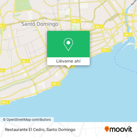 Mapa de Restaurante El Cedro