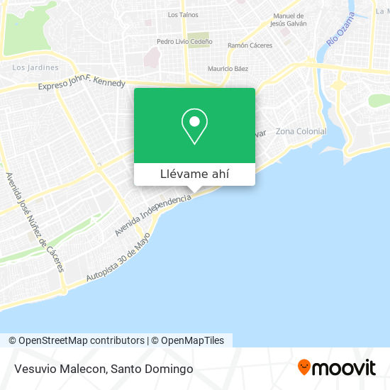 Mapa de Vesuvio Malecon