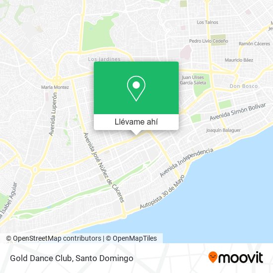 Mapa de Gold Dance Club