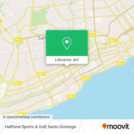 Mapa de Halftime Sports & Grill