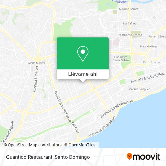 Mapa de Quantico Restaurant