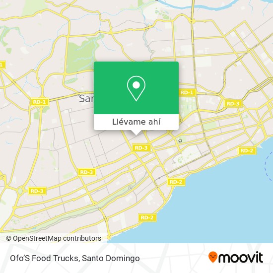 Mapa de Ofo’S Food Trucks