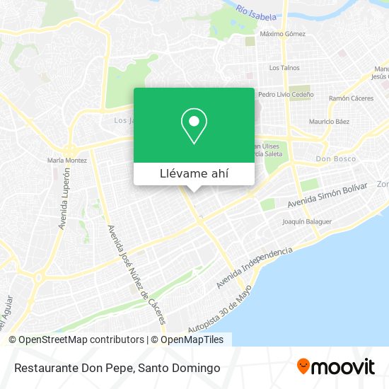 Mapa de Restaurante Don Pepe