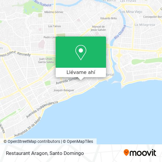 Mapa de Restaurant Aragon