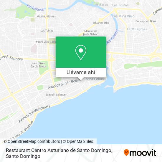 Mapa de Restaurant Centro Asturiano de Santo Domingo