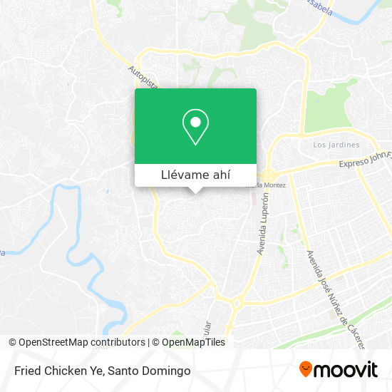 Mapa de Fried Chicken Ye