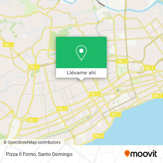 Mapa de Pizza Il Forno