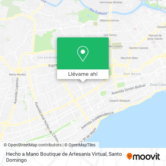 Mapa de Hecho a Mano Boutique de Artesanía Virtual