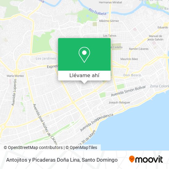 Mapa de Antojitos y Picaderas Doña Lina