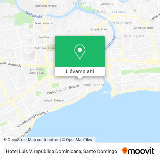 Mapa de Hotel Luis V, república Dominicana