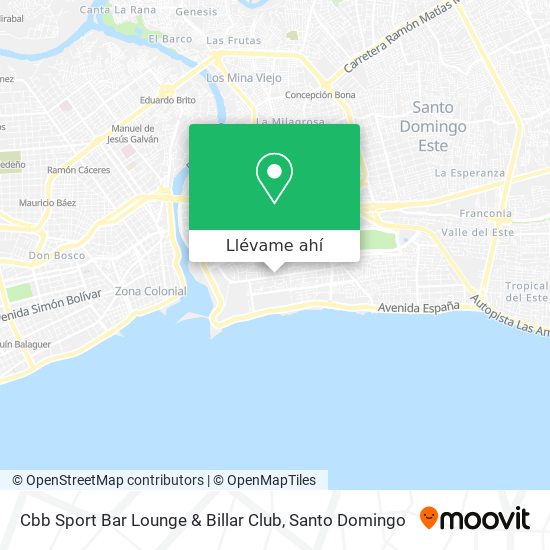 Mapa de Cbb Sport Bar Lounge & Billar Club