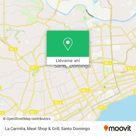 Mapa de La Carrnita, Meat Shop & Grill