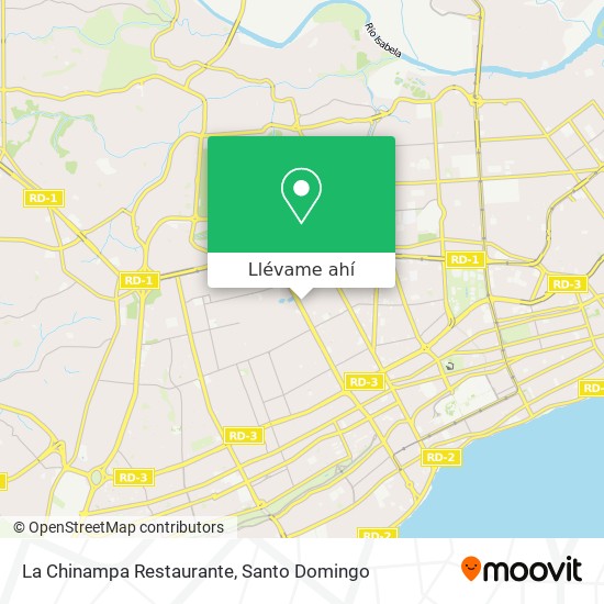 Mapa de La Chinampa Restaurante
