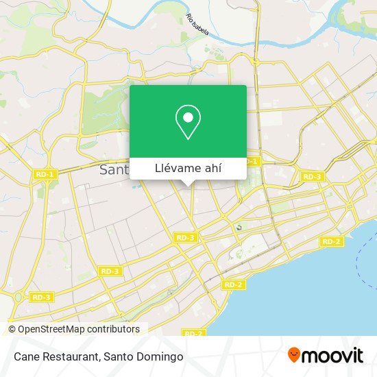 Mapa de Cane Restaurant
