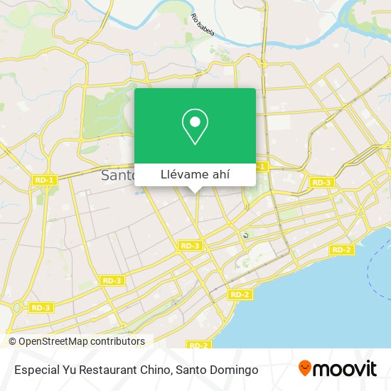 Mapa de Especial Yu Restaurant Chino