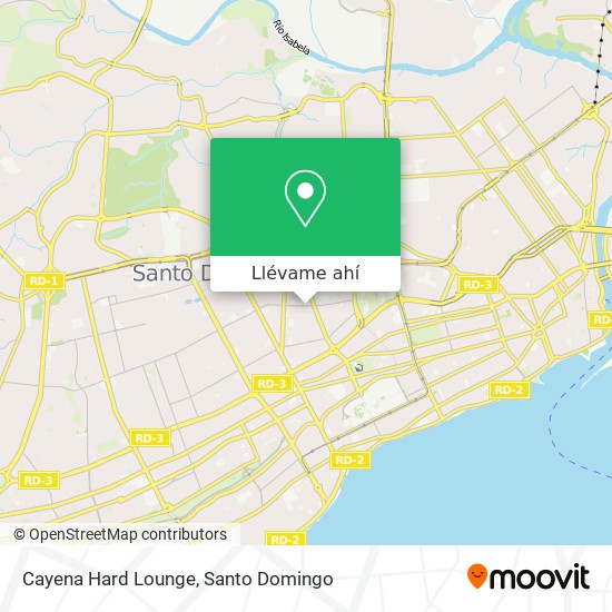 Mapa de Cayena Hard Lounge