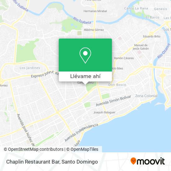 Mapa de Chaplin Restaurant Bar