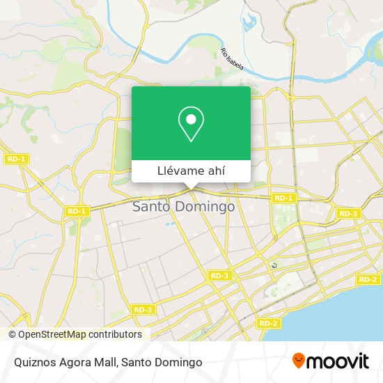 Mapa de Quiznos Agora Mall