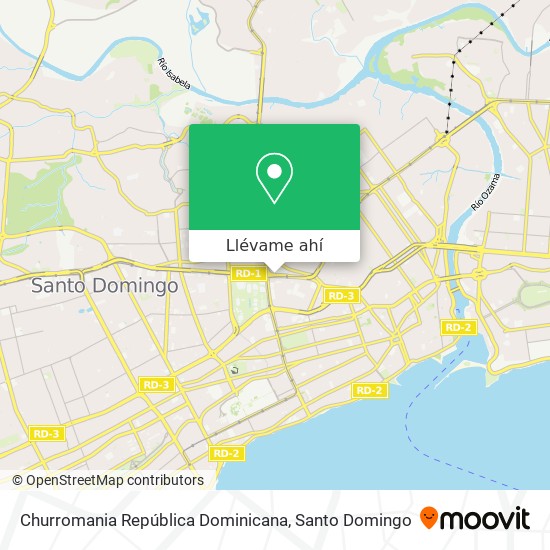 Mapa de Churromania República Dominicana