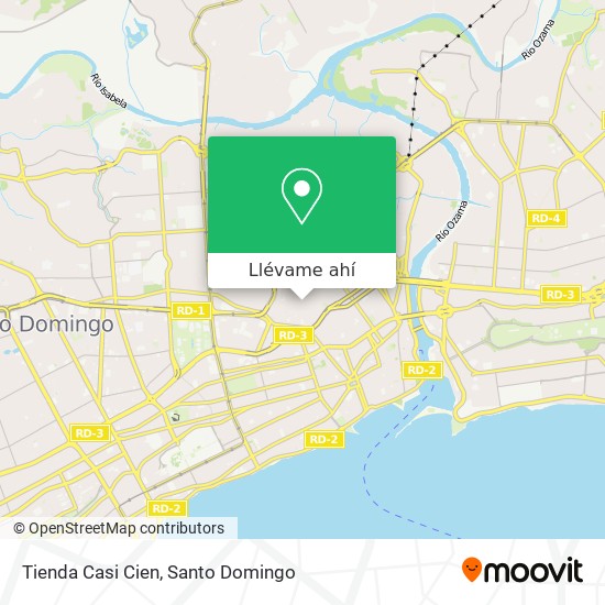 Mapa de Tienda Casi Cien