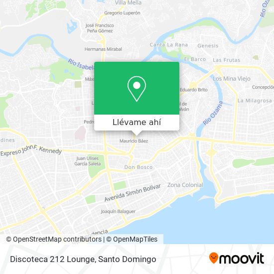 Mapa de Discoteca 212 Lounge
