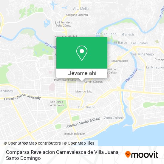 Mapa de Comparsa Revelacion Carnavalesca de Villa Juana