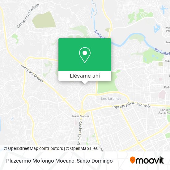 Mapa de Plazcermo Mofongo Mocano