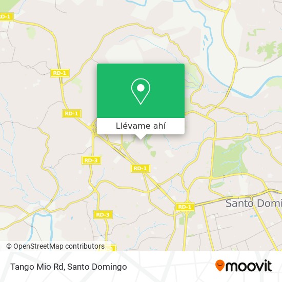 Mapa de Tango Mio Rd