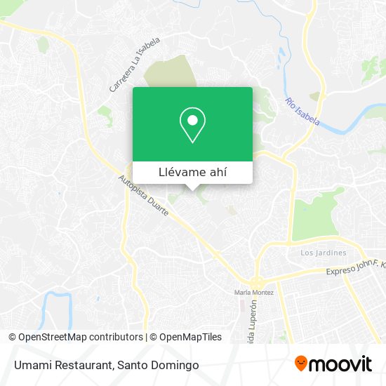 Mapa de Umami Restaurant