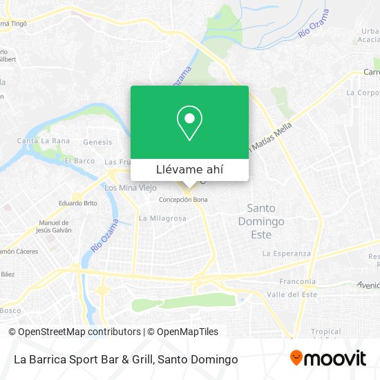 Mapa de La Barrica Sport Bar & Grill