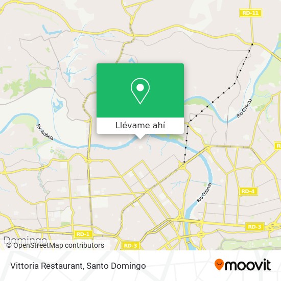 Mapa de Vittoria Restaurant