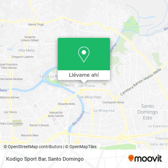 Mapa de Kodigo Sport Bar