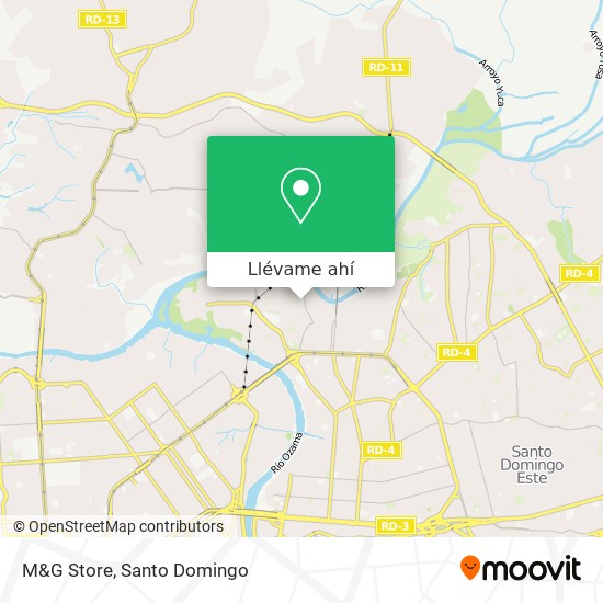 Mapa de M&G Store