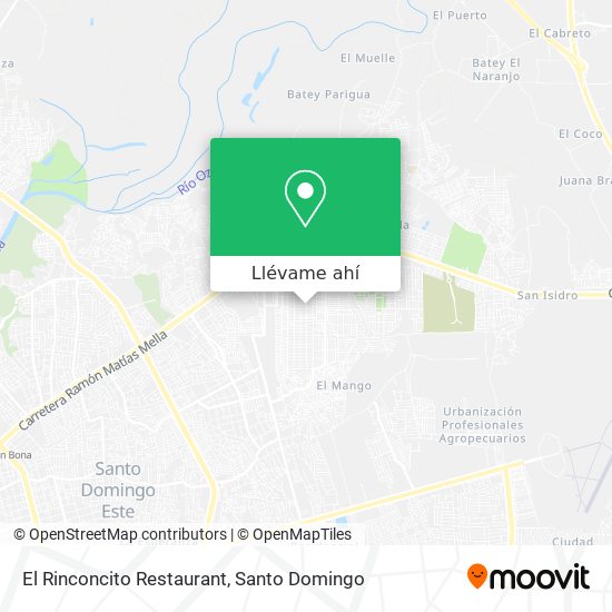 Mapa de El Rinconcito Restaurant