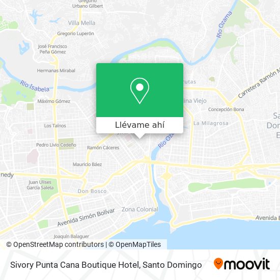 Mapa de Sivory Punta Cana Boutique Hotel
