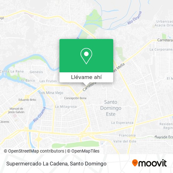 Mapa de Supermercado La Cadena