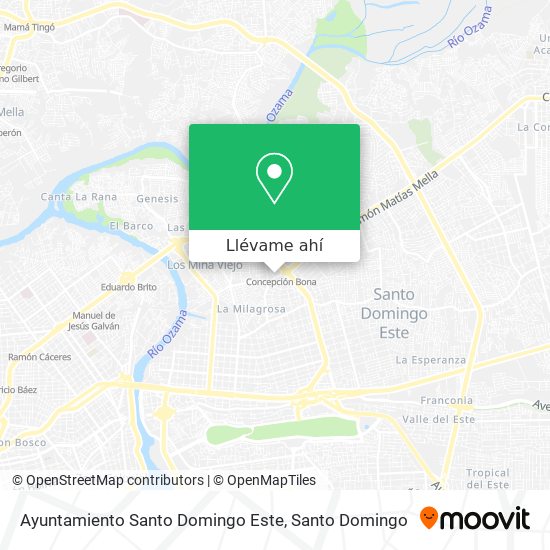 Mapa de Ayuntamiento Santo Domingo Este