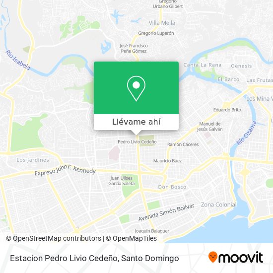 Mapa de Estacion Pedro Livio Cedeño