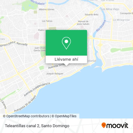 Mapa de Teleantillas canal 2