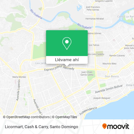 Mapa de Licormart, Cash & Carry