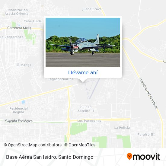 Mapa de Base Aérea San Isidro