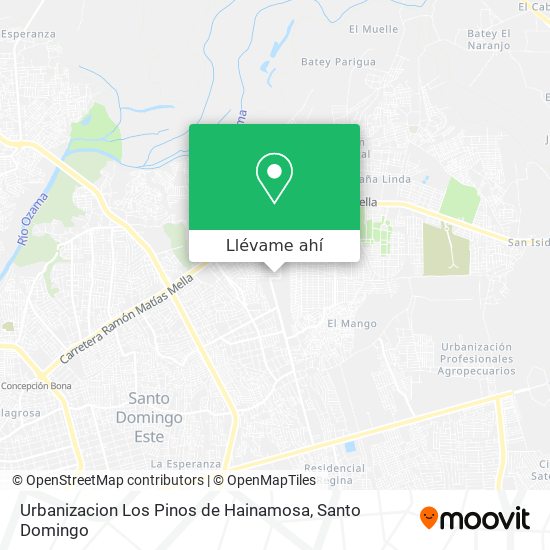 Mapa de Urbanizacion Los Pinos de Hainamosa
