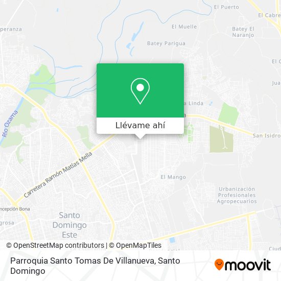 Mapa de Parroquia Santo Tomas De Villanueva