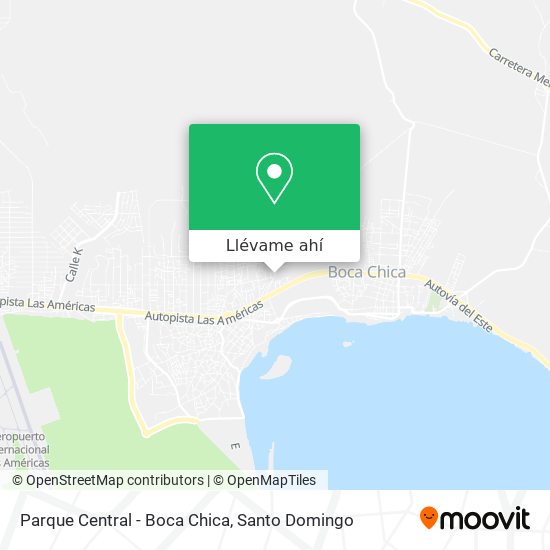Mapa de Parque Central - Boca Chica