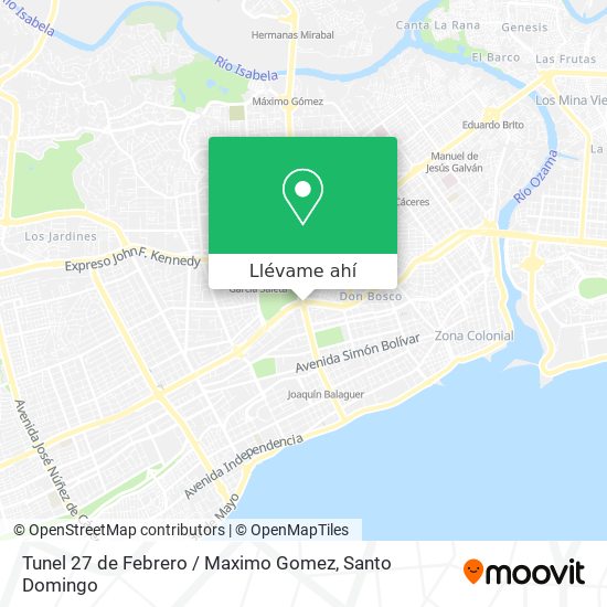 Mapa de Tunel 27 de Febrero / Maximo Gomez